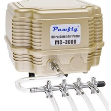 254 GPH Aquarium Air Pump Adjustable Quiet Oxygen Aerator Pump with Multi-Por...