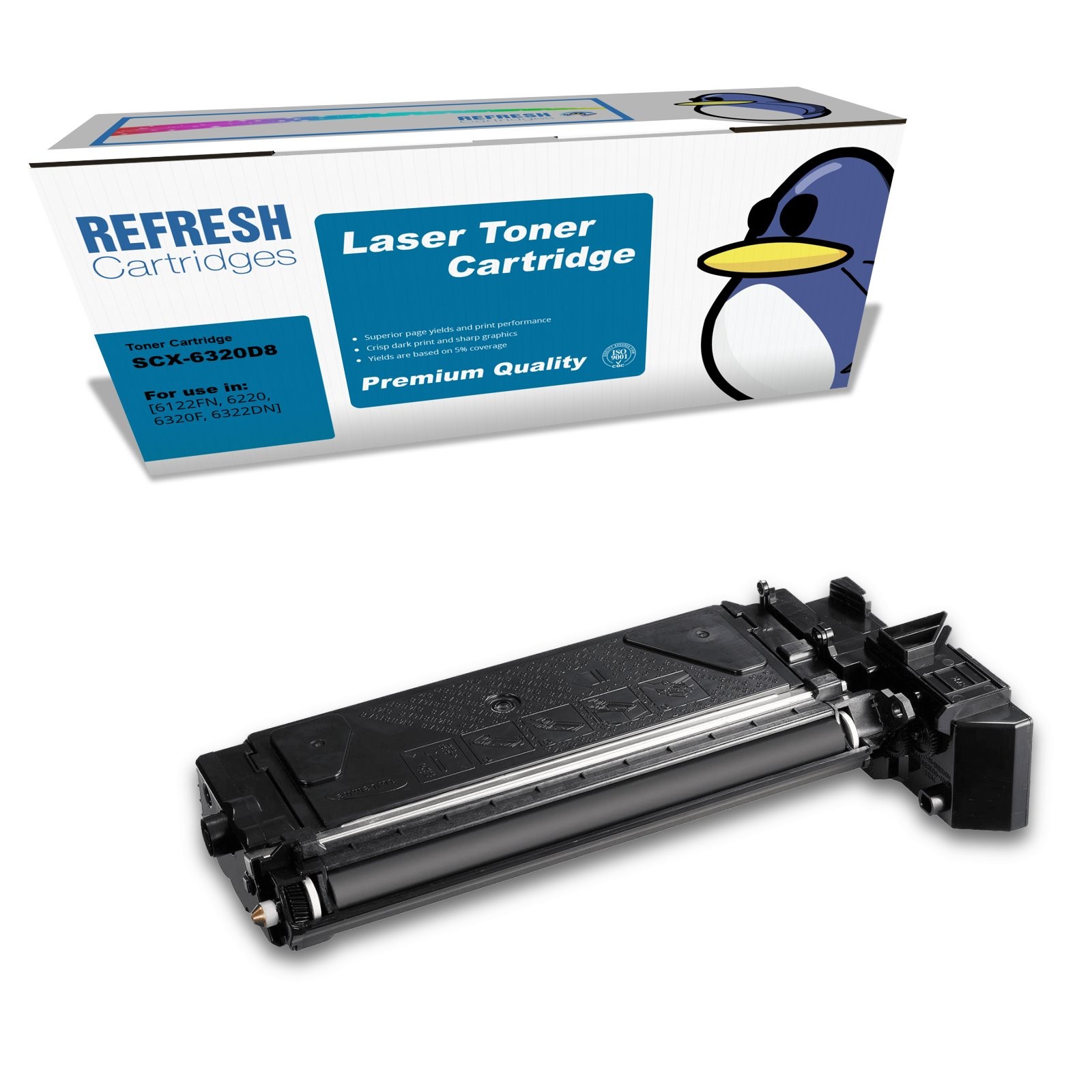 Refresh Cartridges Black SCX-6320D8 Toner Compatible With Samsung Printers