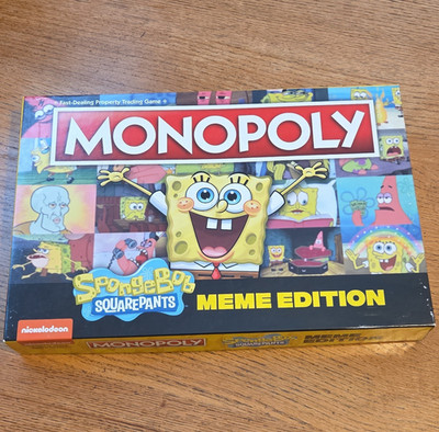 Monopoly SpongeBob SquarePants Meme Edition 2021 Complete