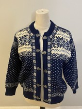 Dale Of Norway Fair Isle Sweater. Blue And white . Kids 12 Fits Women  s XS/S