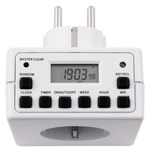 Digitale Zeitschaltuhr 10 Schaltprogramme 12/24Std Zyklus Digital Zeitschalter