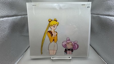 Sailor Moon Animation Cel Sailor Moon & Chibiusa Original Production Art