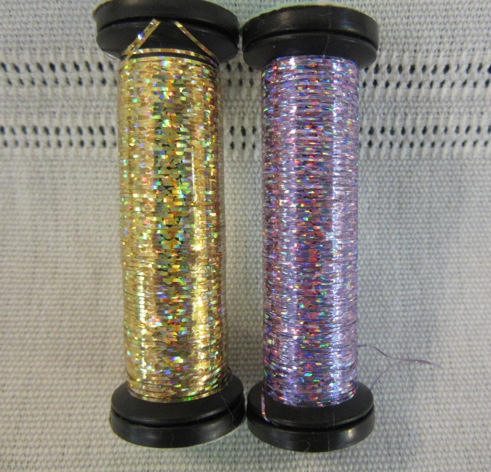 10 Kreinik Metallics Blending Filament Holographic Thread mixed color lot - Image 4 of 4