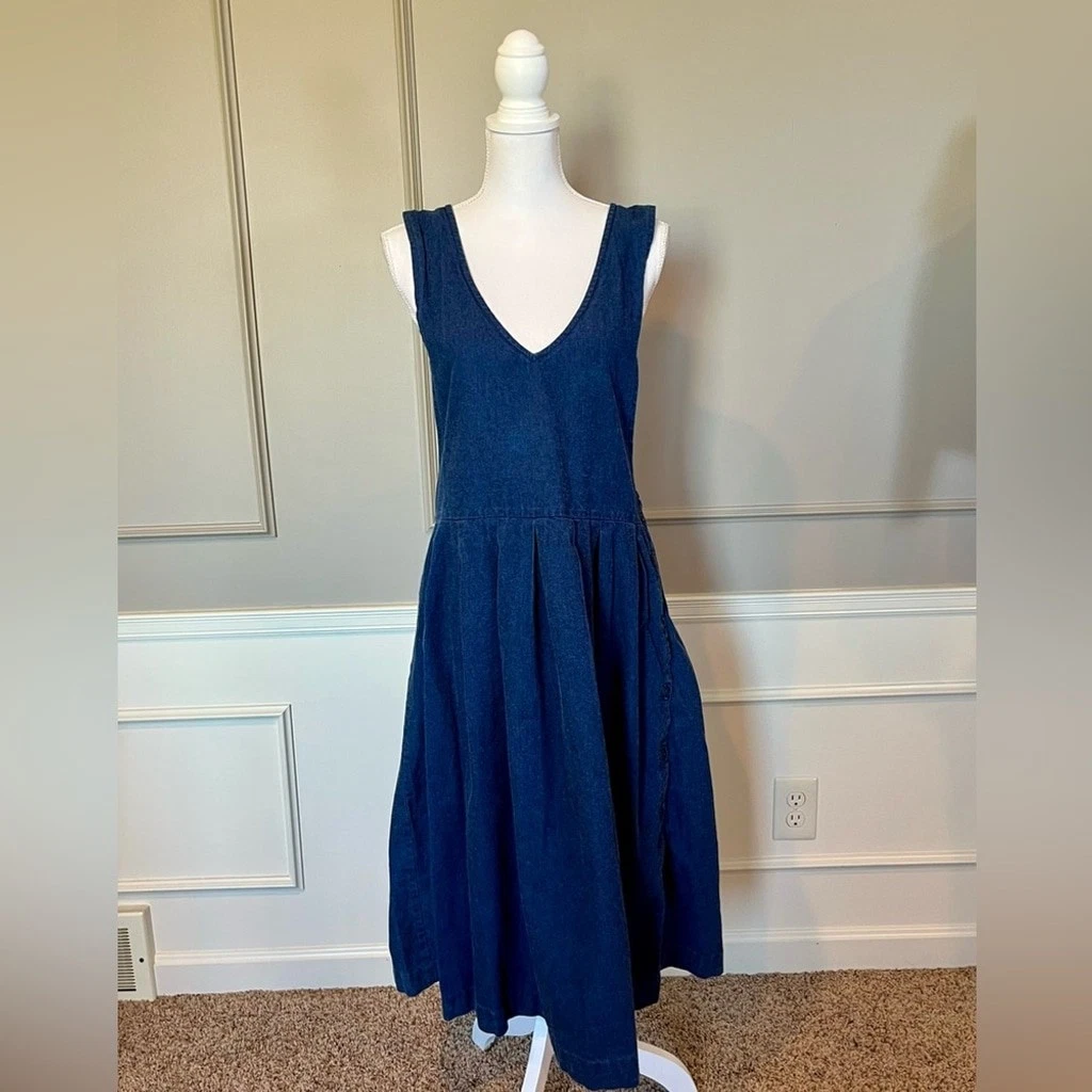 Denim Maxi Vintage Dresses for Women for sale | eBay