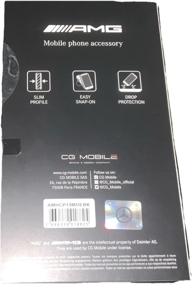 iPhone 13 Slim Profile,易于卡扣和防摔 AMG 碳纤维保护壳 — 第 2/4 张图片