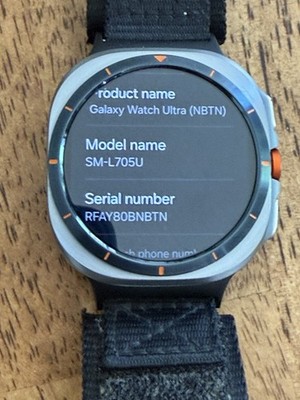Samsung Galaxy Watch Ultra SM-L705U 47mm Titanium Gray, Black Fabric, 32GB