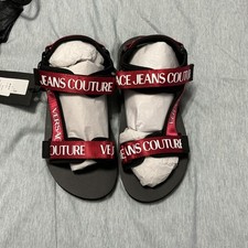 NIB Versace Men Sport Strap Sandals Red Sz 43 10
