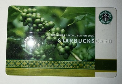 Starbucks 2005 Shareholder Special Edition Old Logo Card