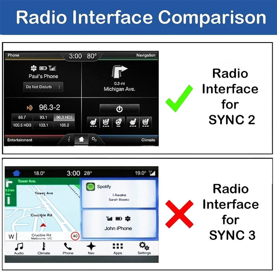 Monitor LCD de pantalla táctil de repuesto para Ford 2011-16 F-150 para radio SYNC 2 8" Foto 4 de 4