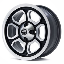 14 Zoll Felgen Vega 6x14" 4x98 ET23 58,6 Mattschwarz Alfa Fiat Lancia Matra 1...