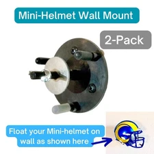 2-Pack Mini-Helmet Floating Hidden Wall Mount to Display your Mini Helmets