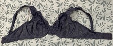 Victoria's Secret Bra 34D Purple Floral Lace Body By Victoria Demi Cup