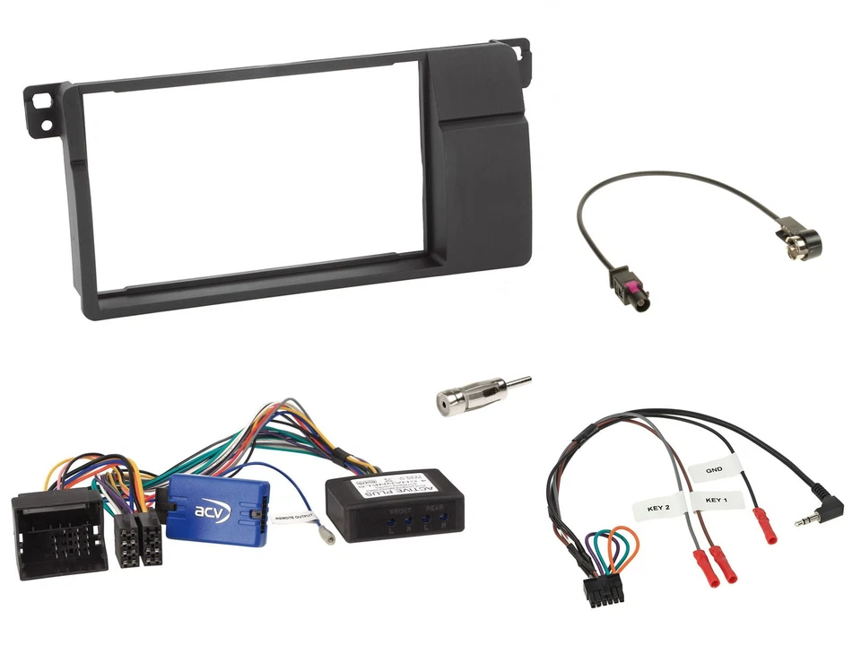 JVC USB Bluetooth Lenkrad DAB 2DIN Autoradio für BMW 3er E46 2002-2006 schwarz - Bild 3 von 4