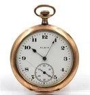 1918 Antique Elgin 7J 303 12S Gold Filled Pocket Watch for Repair