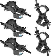 5 Pcs Double Swivel Truss Clamp, Fits OD 1-1/4"-1-3/8", Aluminum Alloy