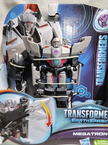 Transformers EarthSpark Warrior Class Megatron Robot Action Figure New - Picture 2 of 8