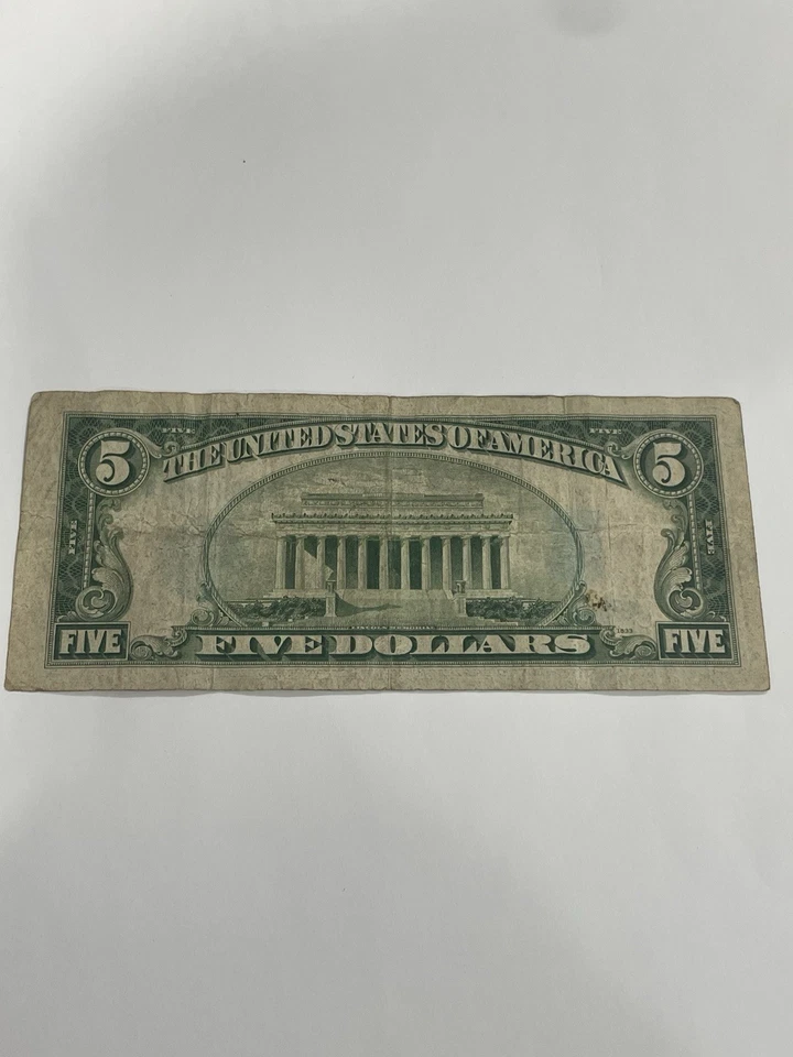 1934 C, 1950 A, 1950 D And 1953 Five Dollar Bills. 4 Total See Description. - Image 3 of 4