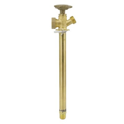 10 Inch Anti-Siphon Frost Sillcock Valve Multiturn 1/2 Inch NPT, 3/4 Inch Hos...
