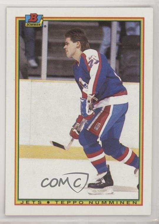 1990-91 Bowman Teppo Numminen #138 Rookie RC 0y3