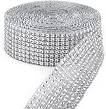 8 Row 10 Yard Rhinestones Diamonds Ribbon Bling Wrap for Crafts for Wedding Cake