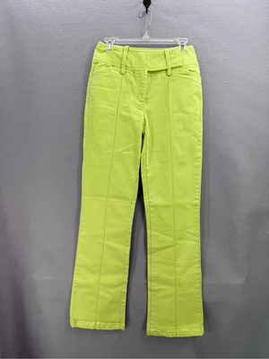 Vintage Y2K MetroStyle Stretch Womens Lime Green Lowrise Bootcut Jeans Size 6T