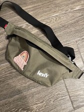 Levi's Logo Sling Sage Green Crossbody Bag Fanny Pack Hidden Mickey