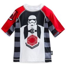 NWT Disney Store Star Wars Rash Guard Swim Shirt Boy Size 4