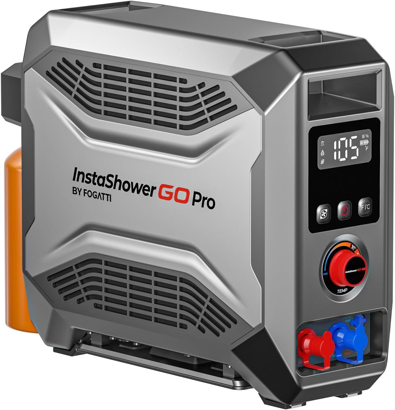 FOGATTI Portable Gas Water Heater 22000BTU Outdoor Camping Shower Lightweight