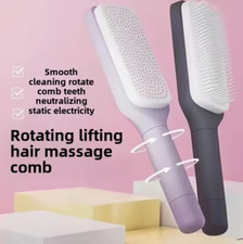 Self Cleaning Hairbrush Women Hair Brush One-key Cleaning Hair Loss Airbag Scalp