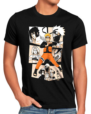 Ninja Comic Herren T-Shirt ninja manga kakashi hatake
