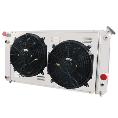 3-Row Radiator+Shroud Fan For 1986~05 91 Chevrolet S10 Blazer C1500 GMC Jimmy LS