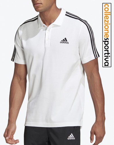 T-SHIRT POLO UOMO/DONNA ADIDAS AEROREADY PIQUE SHIRT- GK9138  col.bianco/nero | eBay