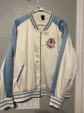Torrid Alice In Wonderland Bomber Jacket Satin Varsity Size 2xl Disney