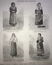 ARTE-FOLKLORE-COSTUMI REGIONALI-GIUGLIANO-LORETO-RIO MAGGIORE-BRIANZA-ANTONIBON