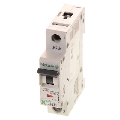 Moeller Xpole FAZ-Z4/1 4A Amp 1 Pole Din Rail Circuit Breaker