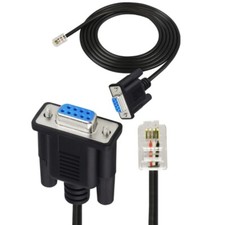 DB9 to RJ9 4P4C Plug RS232 Converters Serial Communication Cable
