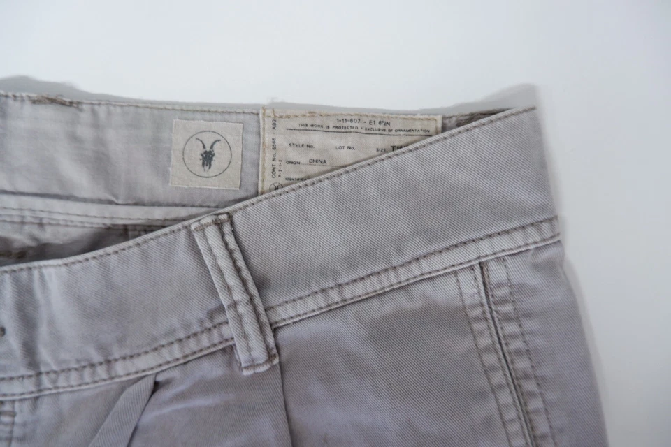 "Pantalones cortos de mezclilla gris Allsaints Spitalfields para mujer W34"" pulgadas" Foto 4 de 4