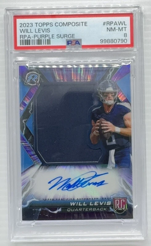 Will Levis Topps Composite Resurgence Patch Autographs #RPAWL Purple Surge
