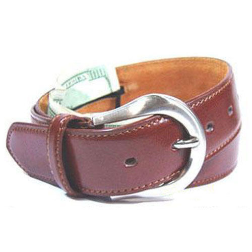 Leather Brown Money Belt / Travel Secure Belt XXL eBay