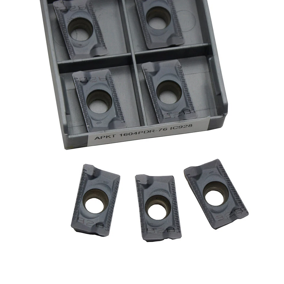 Inserto de fresado 100 piezas/10 cajas APKT1604 PDR-76 IC928 CNC apkt1604 insertos Foto 4 de 4