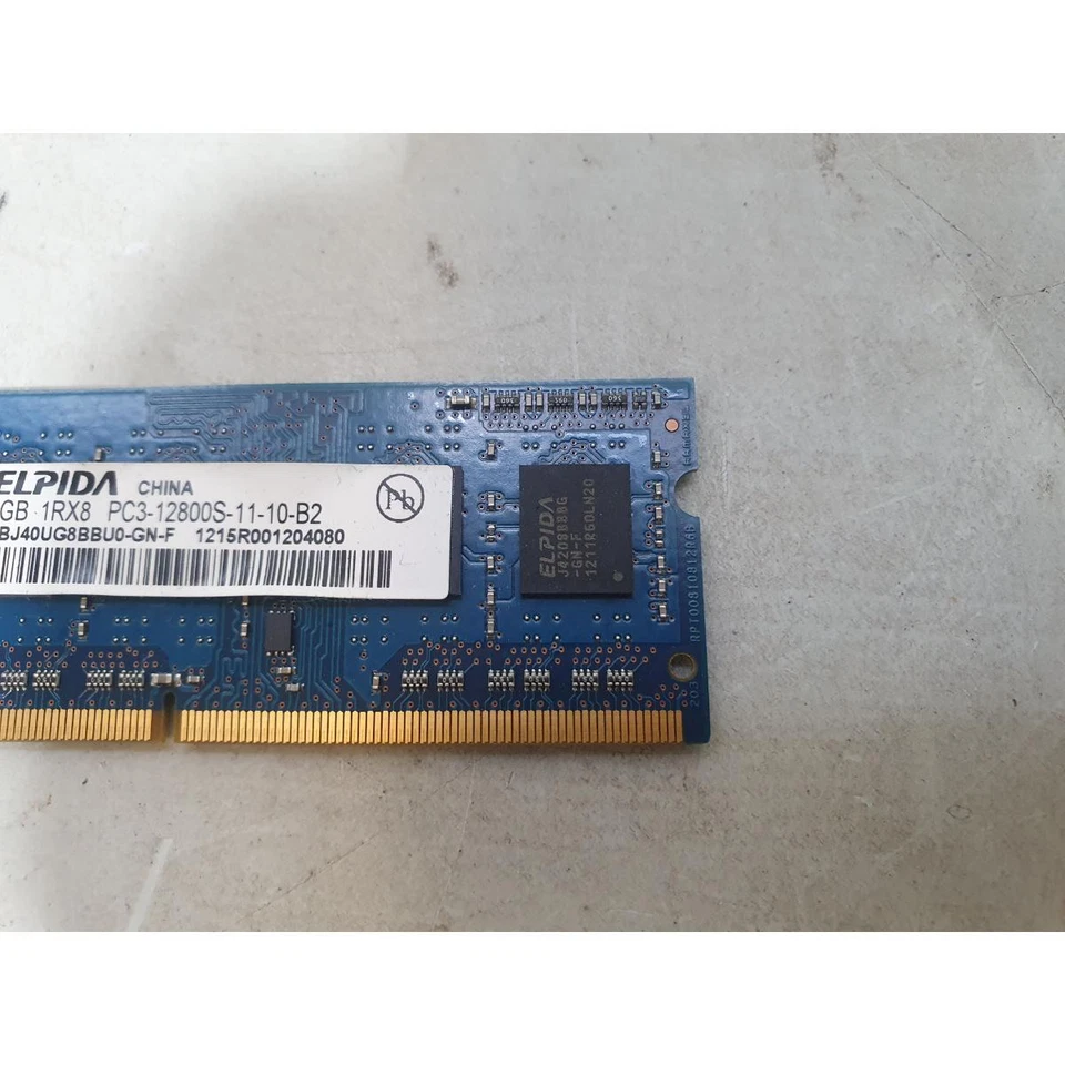 Elpida EBJ40UG8BBU0-GN-F DDR3 SDRAM 2GB PC3-12800S 1Rx8 204-Pin SO-DIMM Non-ECC - Image 3 of 4