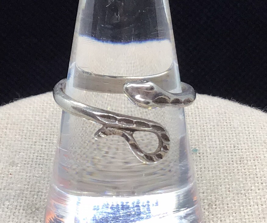 アクセサリー vintag silver ring Vintage Sterling Silver 925 Snake By Pass Ring Sz 8 Y545 | eBay