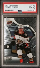 2021 Upper Deck Allure Trevor Zegras #149 Rookie PSA 10 Low Pop