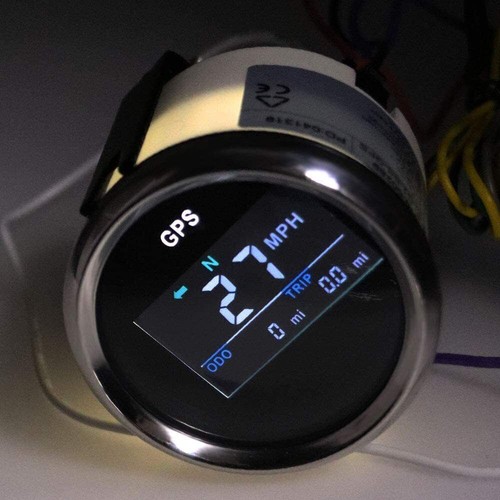 52MM GPS Speedometer Odometer Gauge Waterproof for Car Boat Truck Motorcycle NEW - Picture 2 of 9