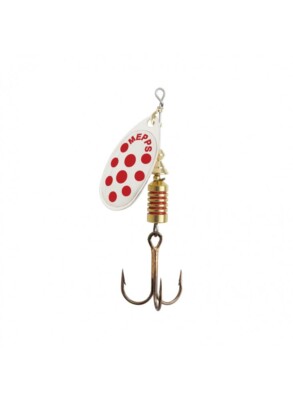 Mepps Comet Silver Red Dots Spinner Lure for Pike Trout Perch Predator Fishing
