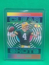 2021 ILLUSIONS BRETT FARVE CLEAR SHOTS-SSP BLACK- PACKERS