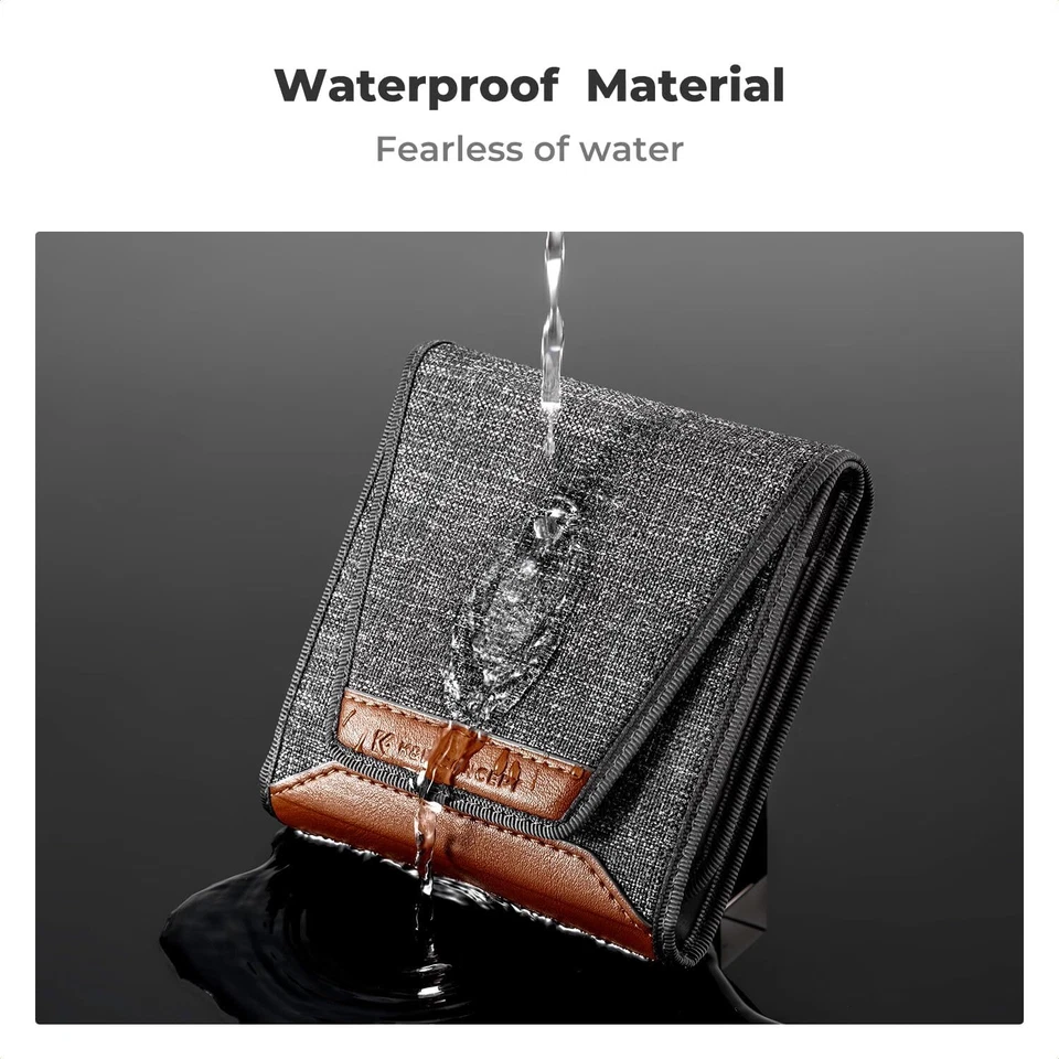 K&F Concept Lens Filter Case 4 Pocket Leather Carrying Filters Bag Pouch Square - Image 2 of 4