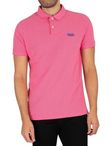 superdry pink polo