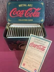 Vintage 1994 "COCA-COLA GIRL"  20 Metal Art  Cards in Collectible Tin
