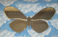 Butterfly Shaped Frameless Beveled Edge Wall Mirror 6 X 12 Butterfly Shaped Frameless Beveled Edge Wall Mirror 6 X 12